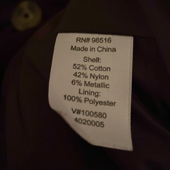 Coldwater Creek Purple Plum Button Down Lightweight Jacket - Picture 6 of 6